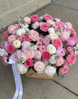 Large Ranunculus and Peony Basket