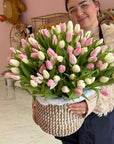 Spring Whisper Tulip Basket