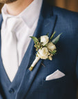 Classic White Boutonniere