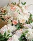 Peach & White Bridal Bouquet