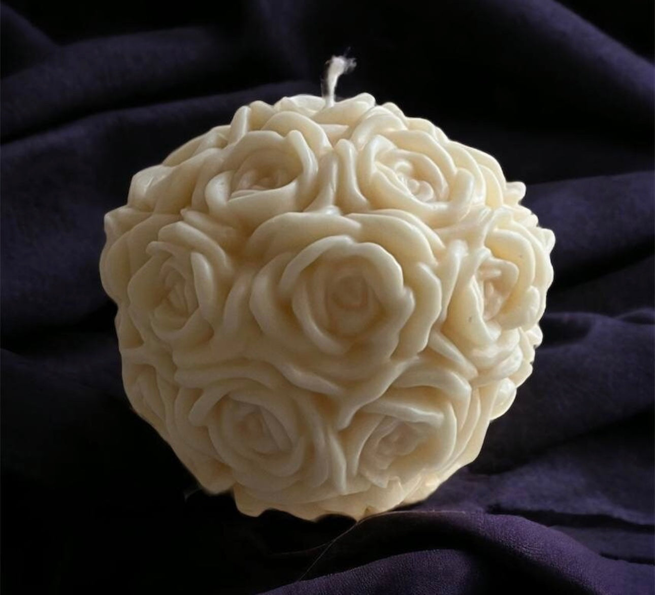 Rose Ball Candle #102 image 3