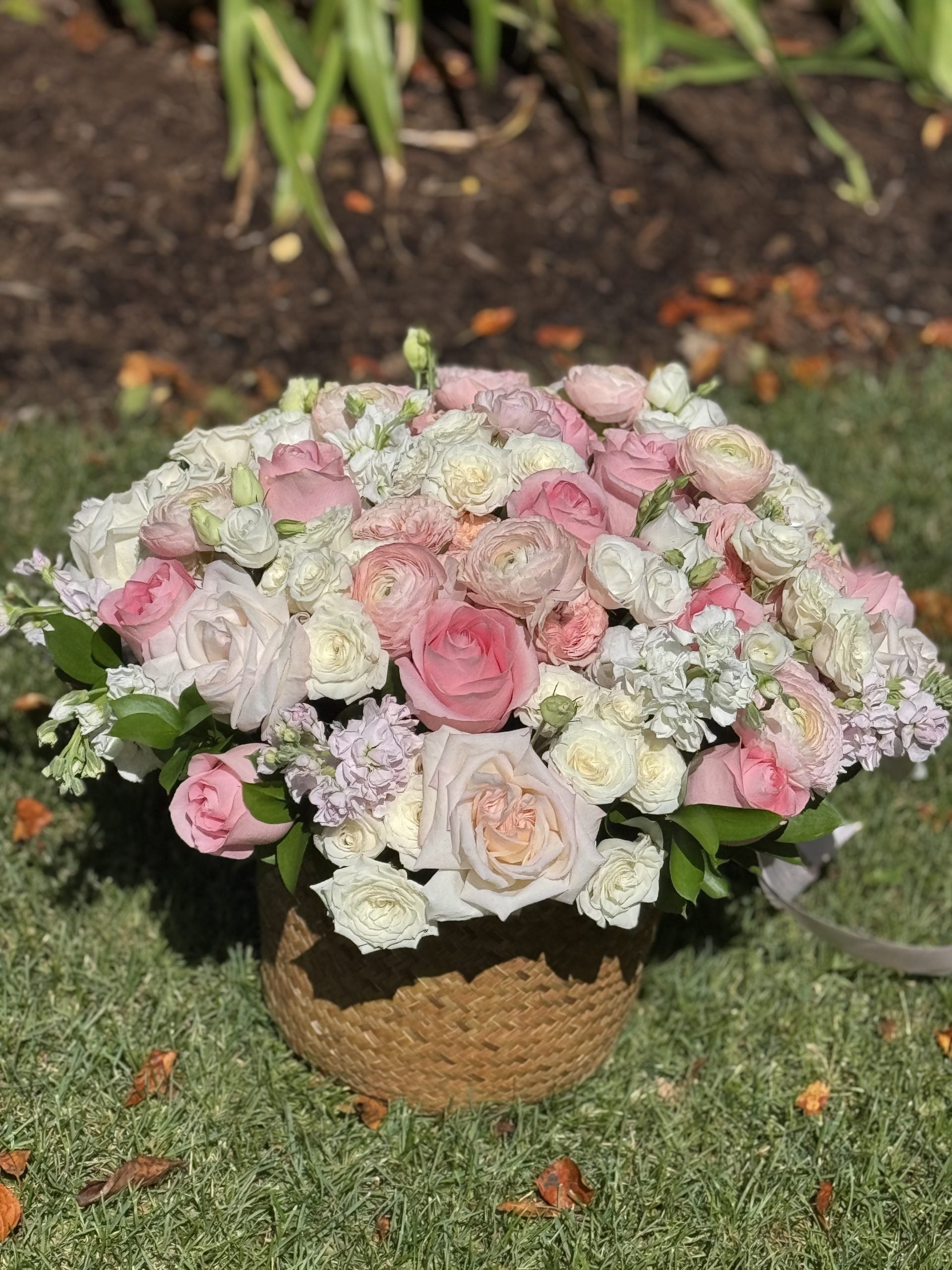 Flower Basket ‘’ Blush Blooms ‘’ #70 image 2
