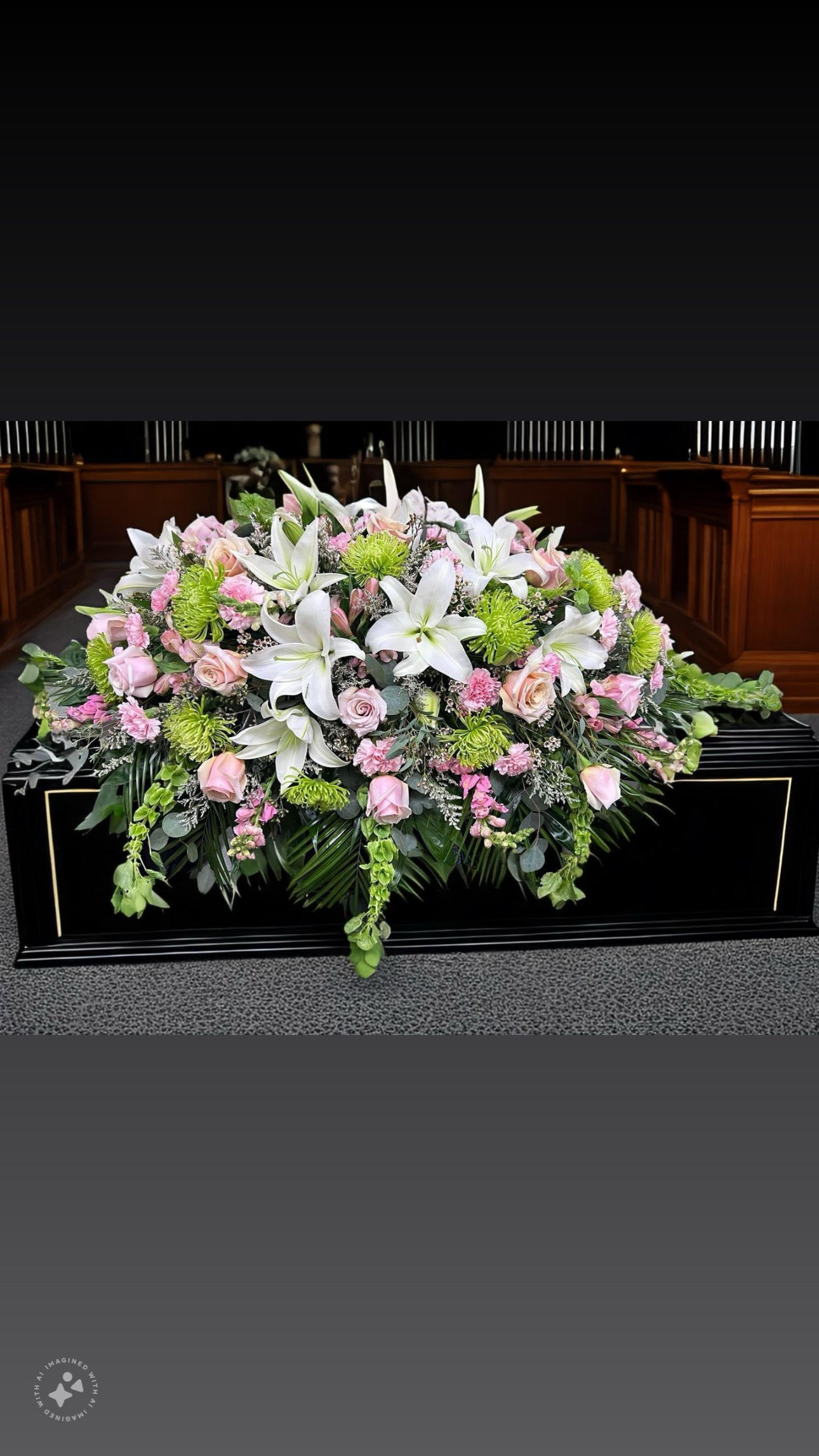 Lavender Casket Spray #102 image 1