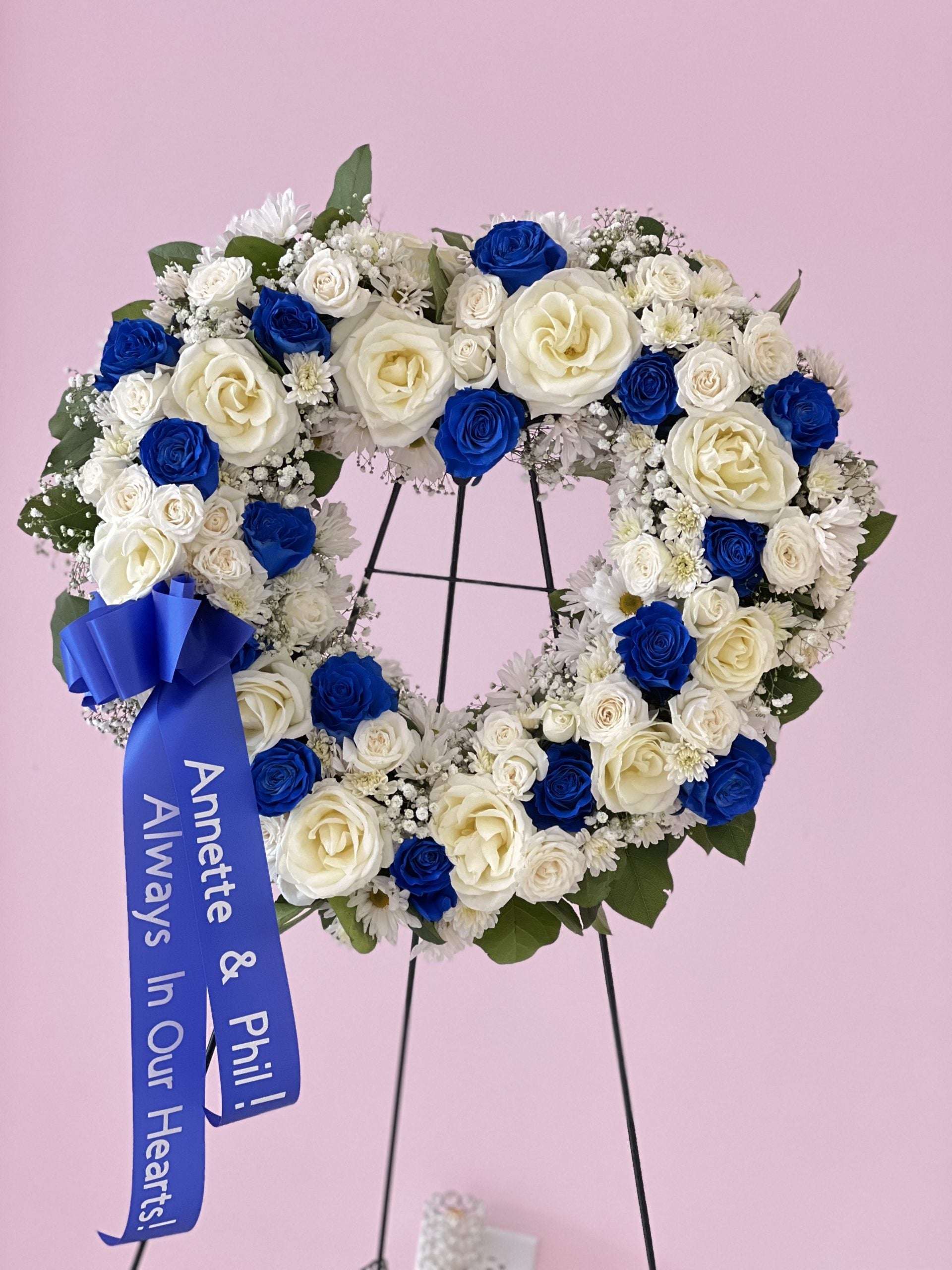 Blue and White Open Heart #79 image 0