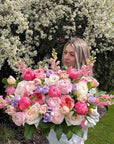 Blushing Garden Luxury Basket