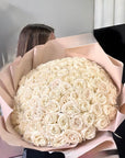 Pure Elegance White Rose Bouquet