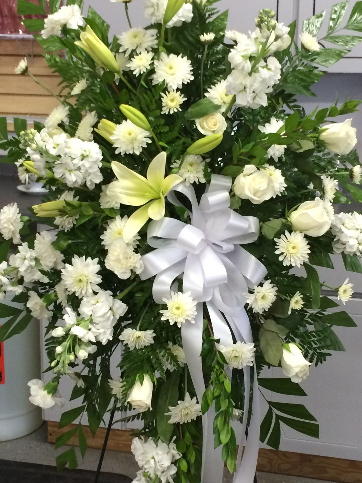Peaceful Remembrance Standing Spray