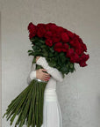 1-Meter Red Roses Bouquet