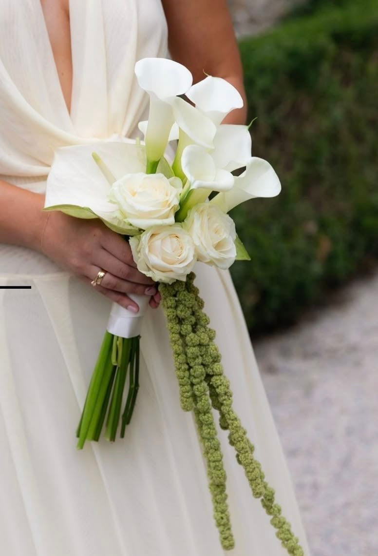 Ivory Elegance Cascading Bridal Bouquet