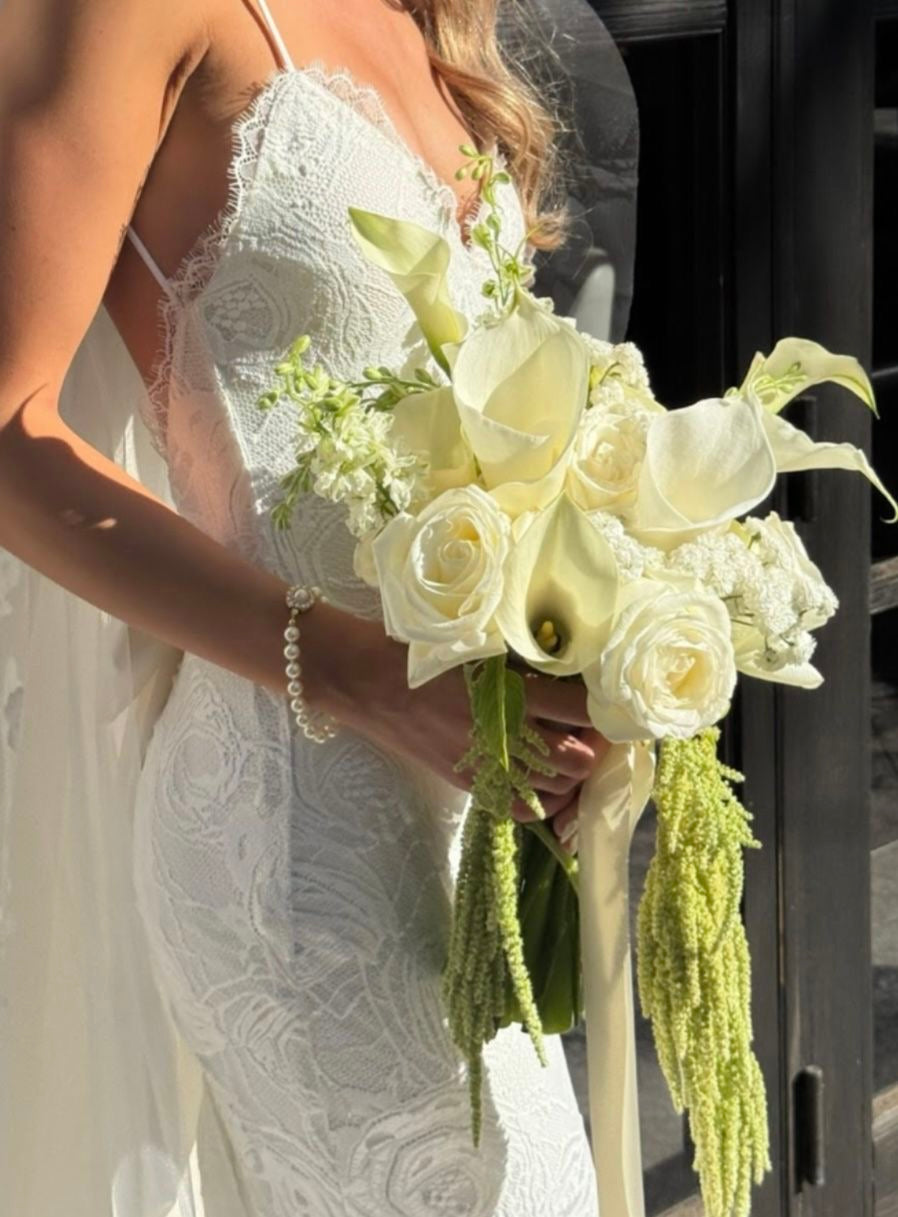 Ivory Elegance Cascading Bridal Bouquet