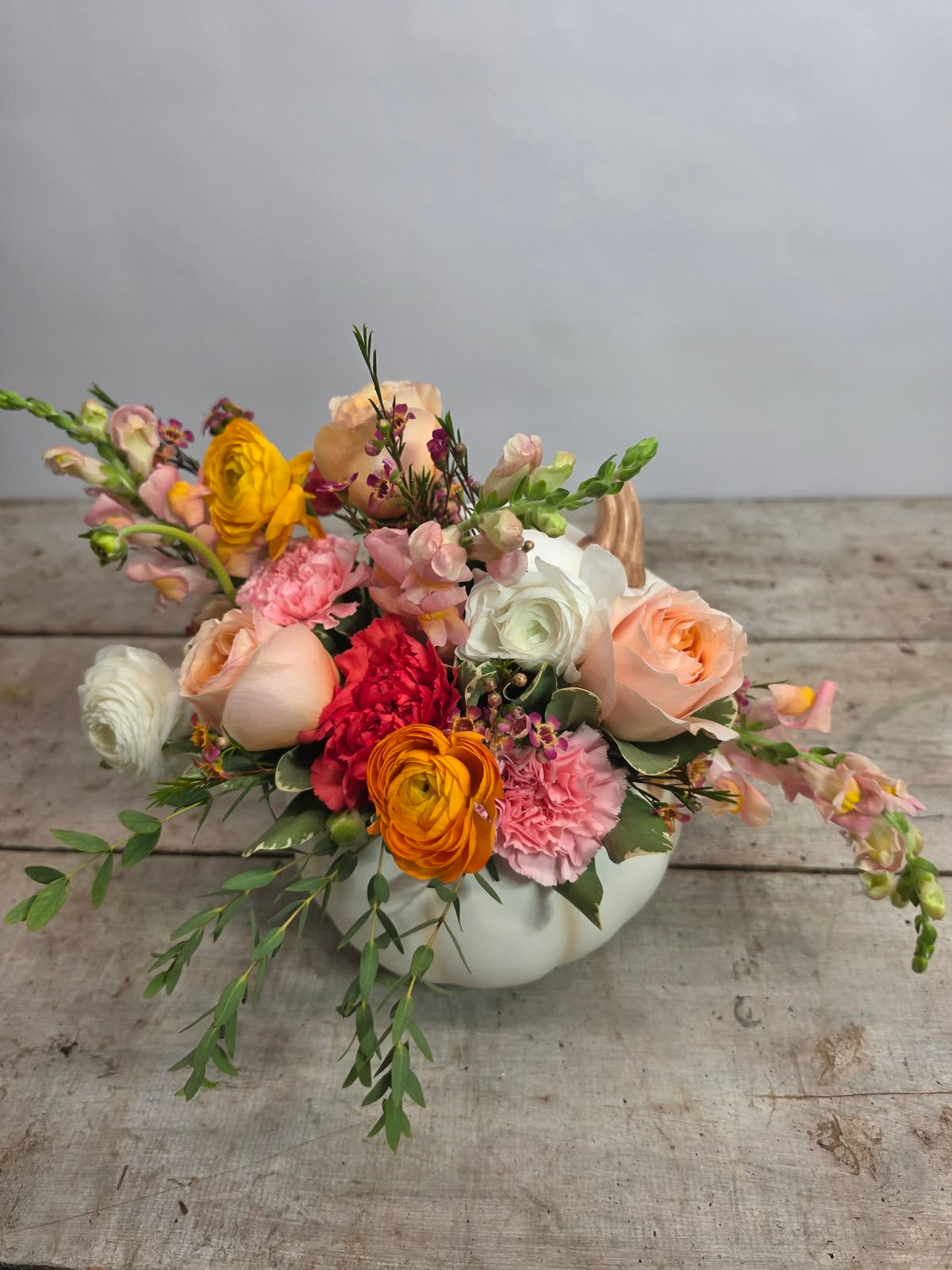 Autumn Pumpkin ‘’ Designer’s Choice arrangement ‘’