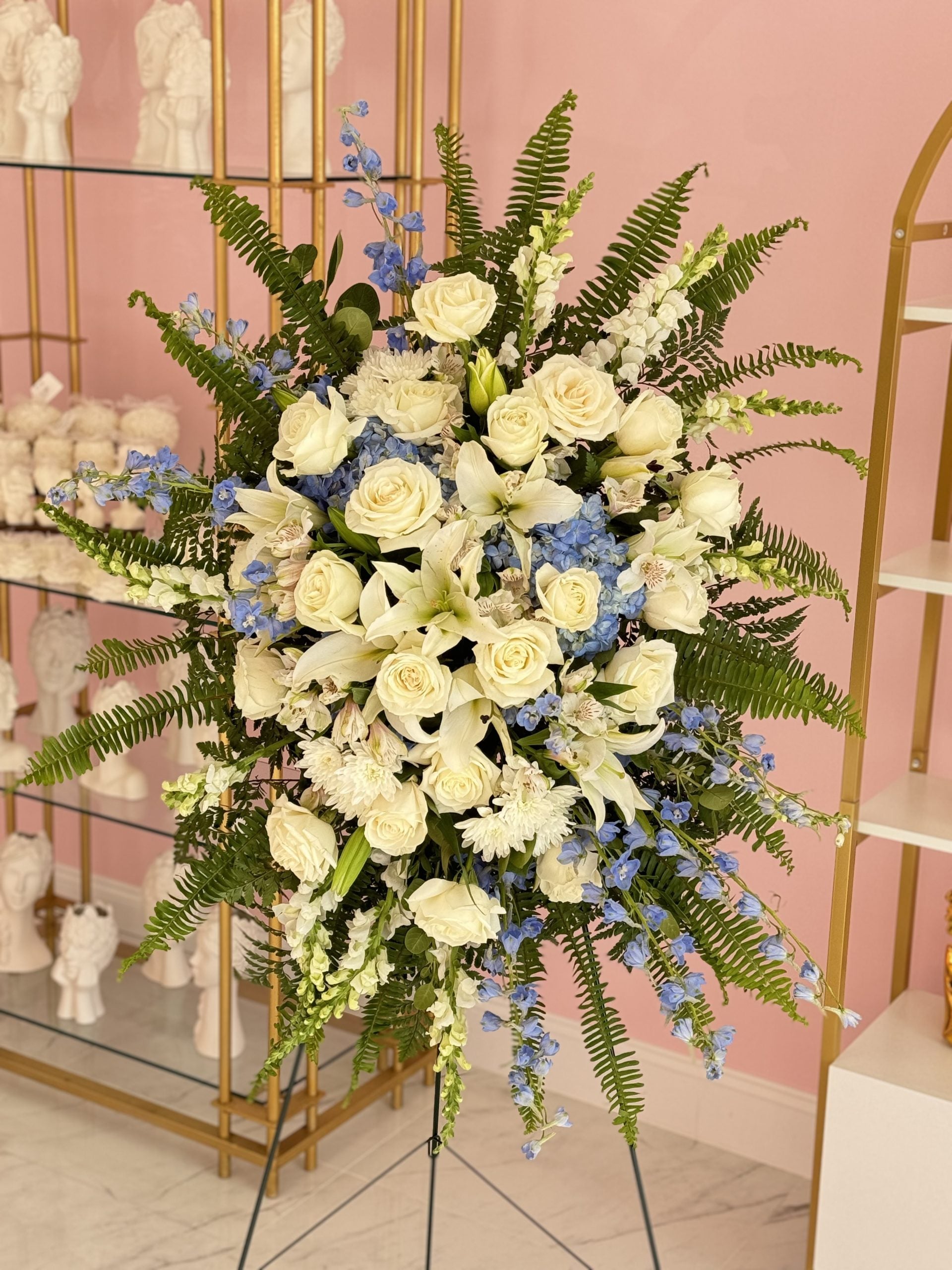 White & Blue Spray #78 image 0