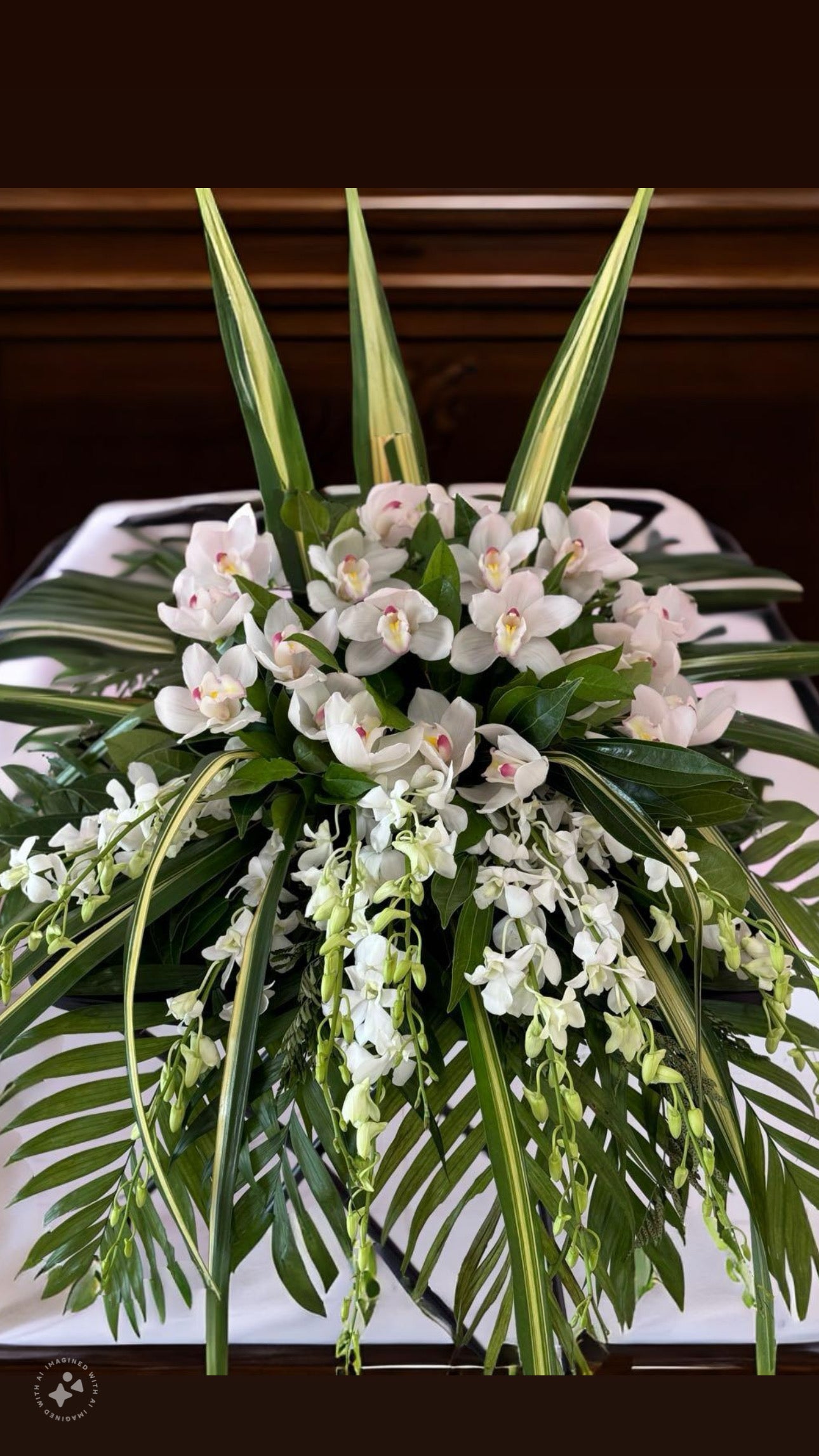 White Orchid Spray # 32 image 0