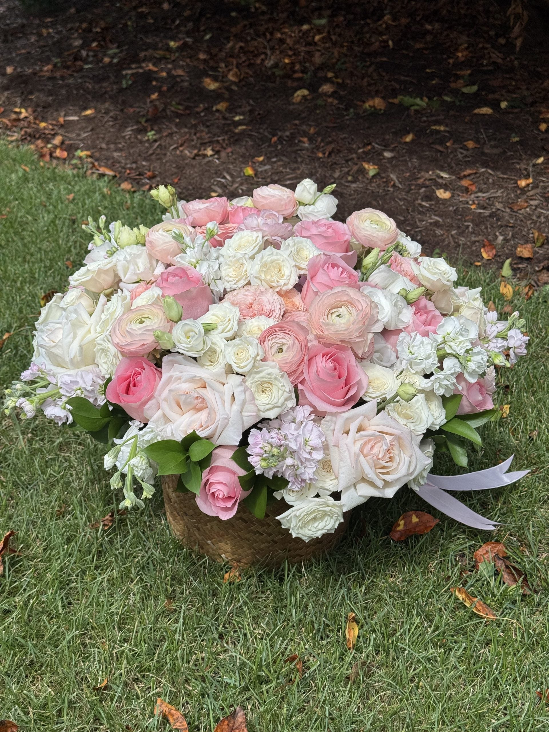 Flower Basket ‘’ Blush Blooms ‘’ #70 image 1
